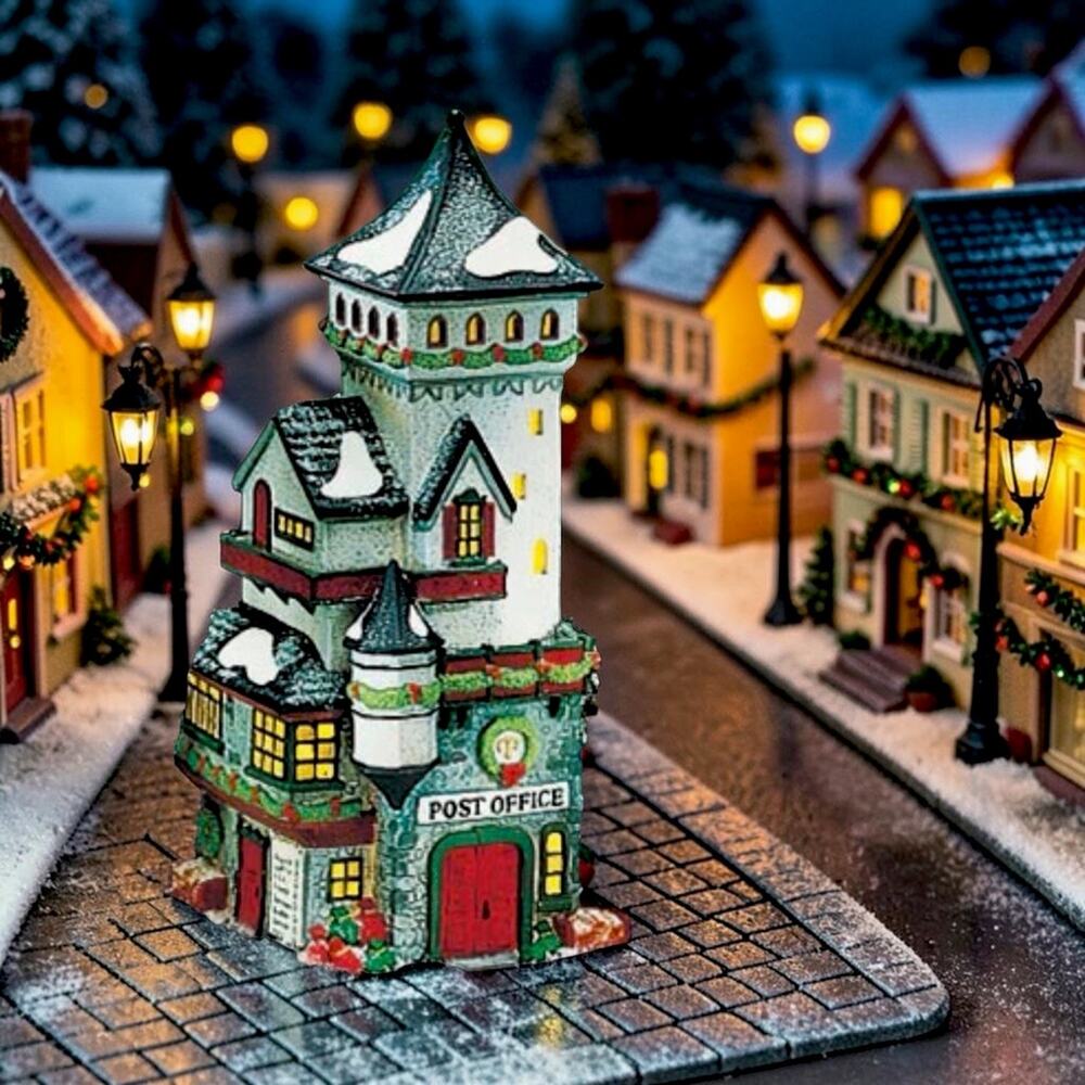 Vintage 1992 Dept 56 “Post Office” North Pole Series Heritage Village Christmas